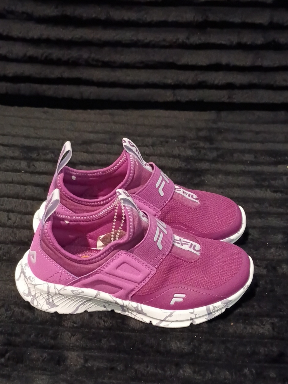 Fila Girls' Pink Slip-On Sneakers New